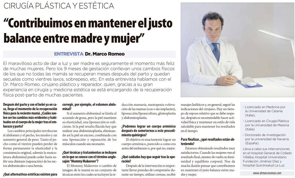 Entrevista Periódico La Razón - Dr Marco Romeo